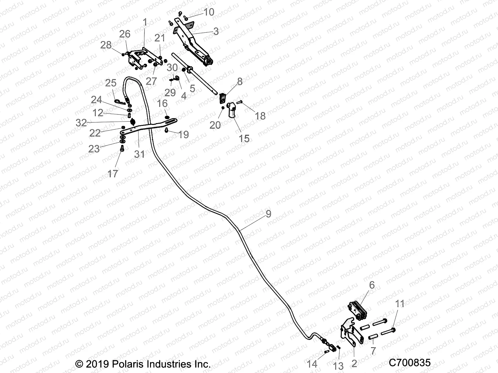 BRAKES | BRAKES, PARKING BRAKE - D21BBPD4B4 (C700835)