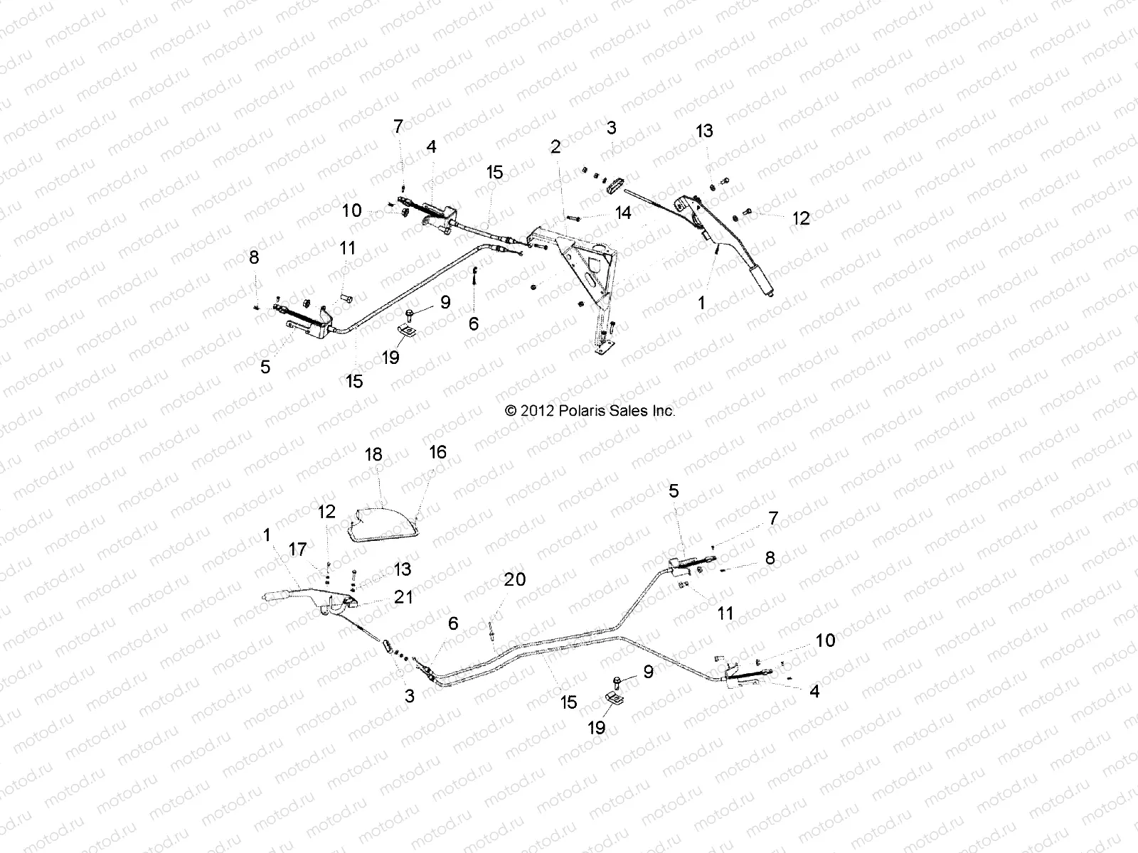 BRAKES | BRAKES, PARKING BRAKE LEVER - L13G2A/L13G2S/L13G4A/L13G4S (49GEMBRAKES13LEVER)