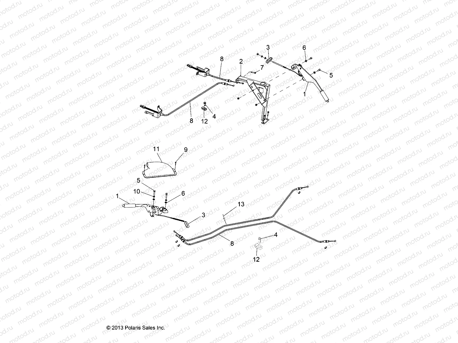 BRAKES | BRAKES, PARKING BRAKE LEVER - L14G2A/L14G2S/L14G4A/L14G4S/L14G2L/L14G2D/L14G6A/L14G6S (49GEMBRAKES14LEVER)