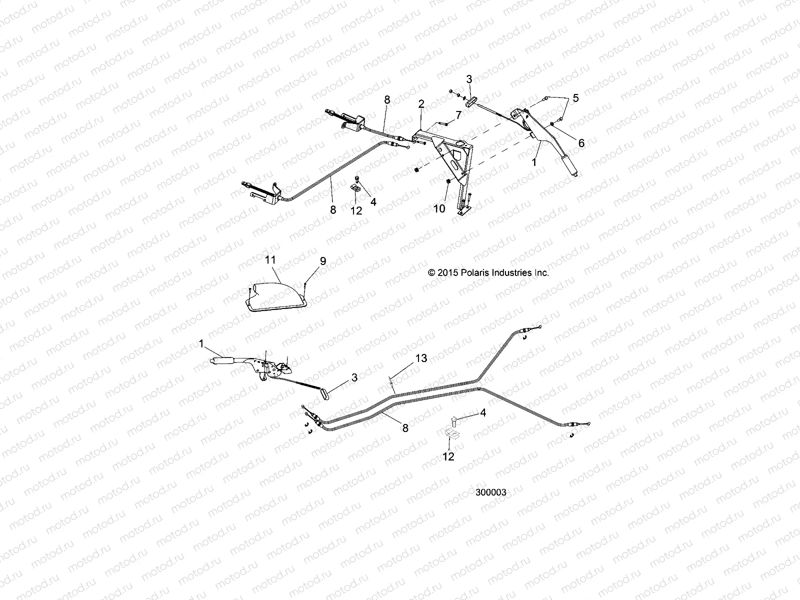 BRAKES | BRAKES, PARKING BRAKE LEVER - L15G2A/2S/4A/4S/2L/2D/6A/6S (300003)
