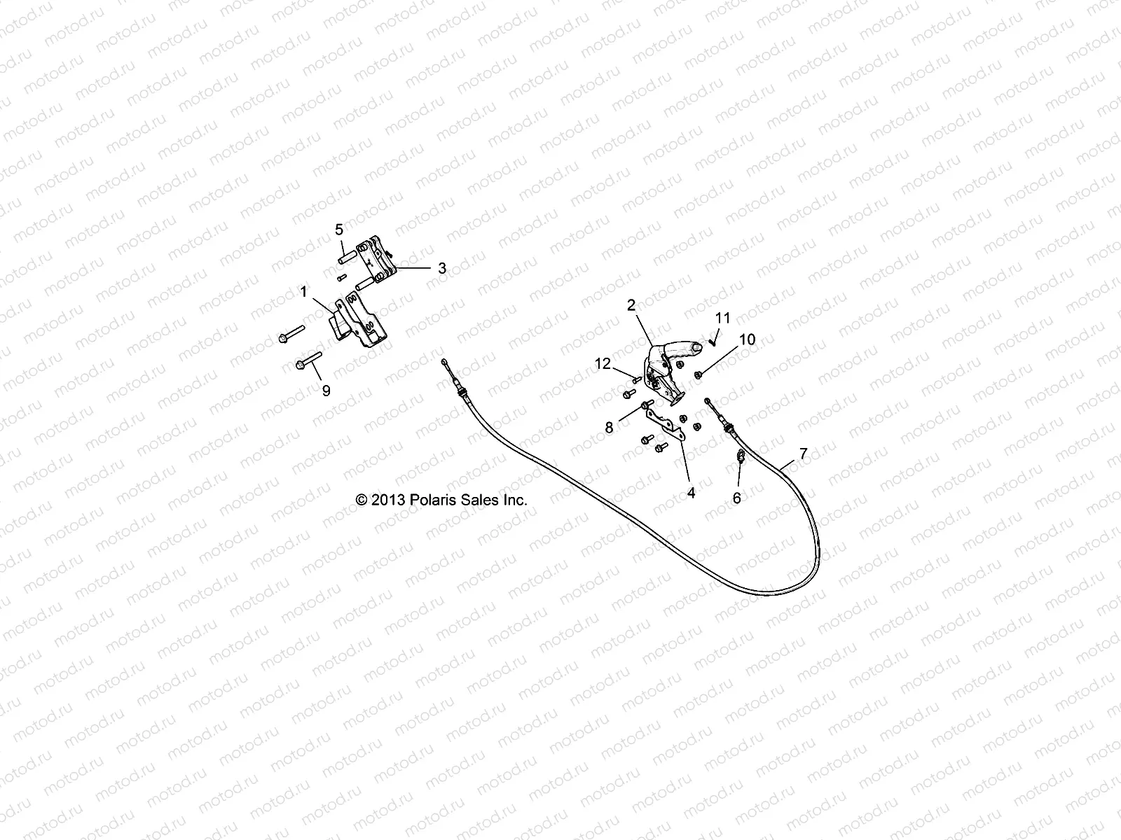 BRAKES | BRAKES, PARKING BRAKE - Z14ST1EFX (49RGRBRAKEPARK14RZR1KI)