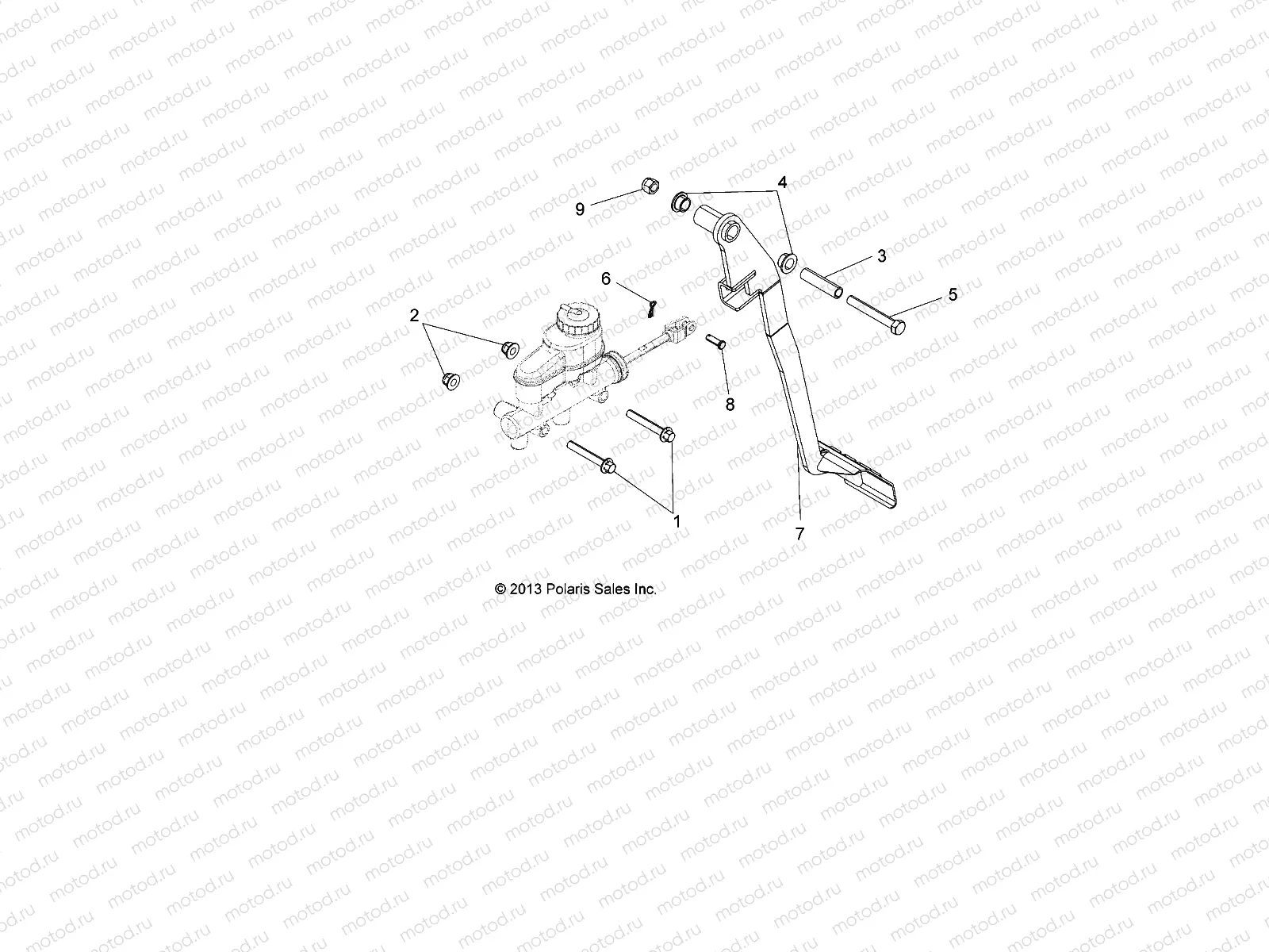 BRAKES | BRAKES, PEDAL and MASTER CYLINDER MOUNTING -  L14U2AAEFA/VEFA/PEFA (49LEVBRAKEPDL14EM)
