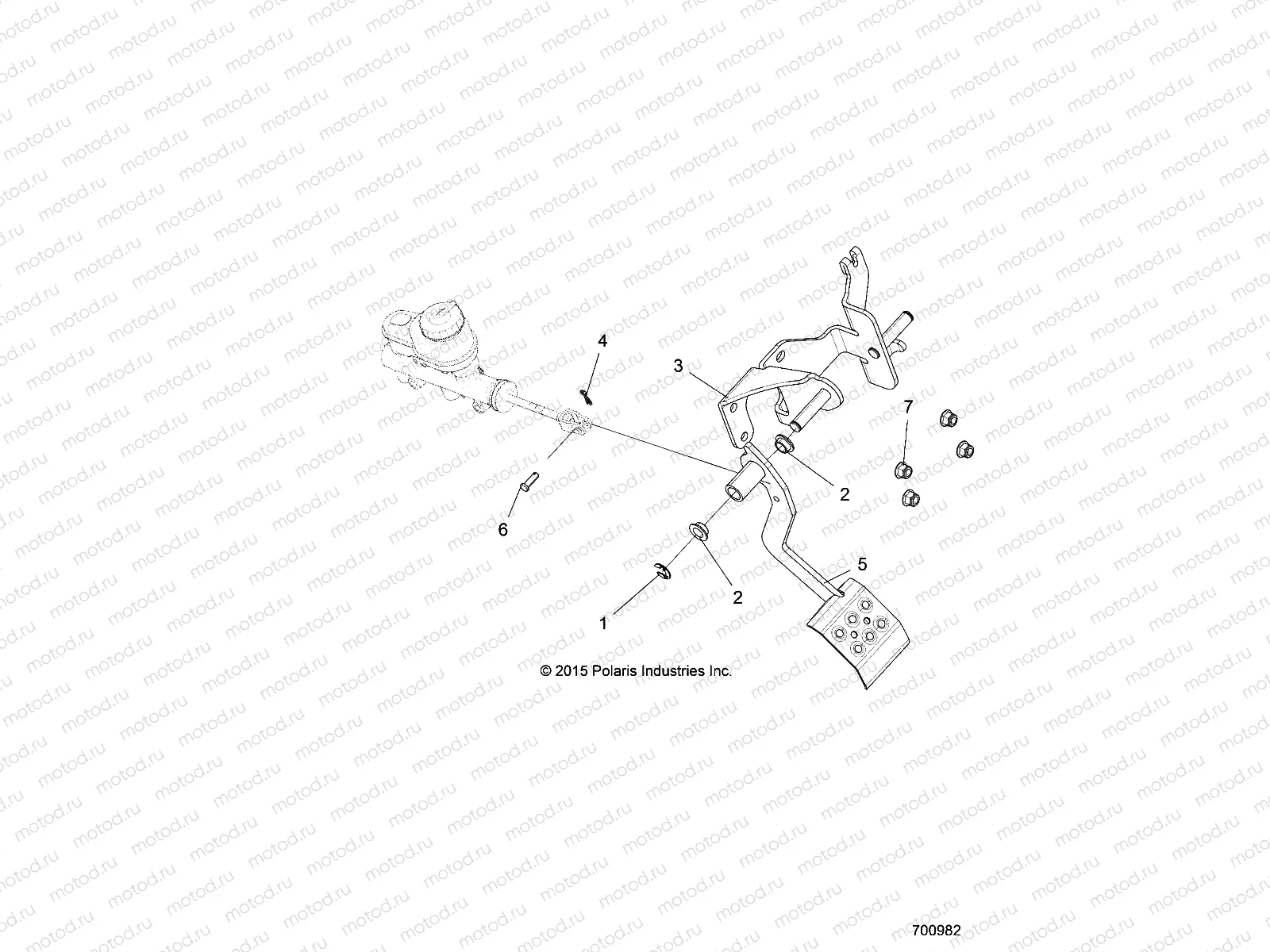 BRAKES | BRAKES, PEDAL and MASTER CYLINDER MOUNTING - R16RTED1F1 (700982)