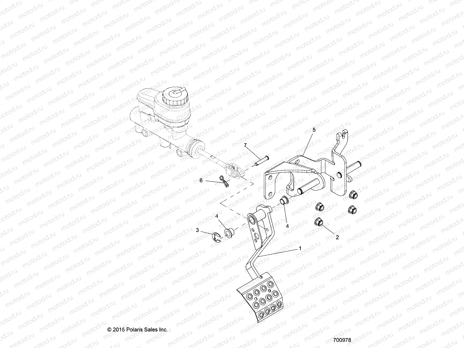 BRAKES | BRAKES, PEDAL and MASTER CYLINDER MOUNTING - R16RVAD1A1 (700978)