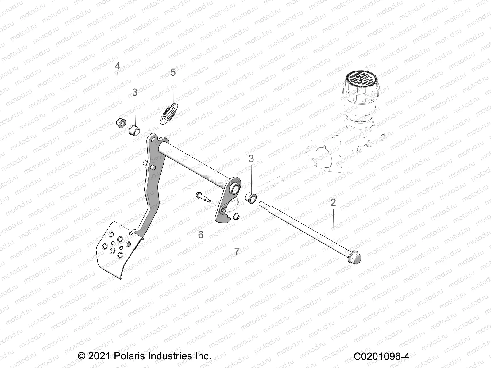 BRAKES | BRAKES, PEDAL AND MASTER CYLINDER MOUNTING - Z22HCB18N2 (C0201096-4)