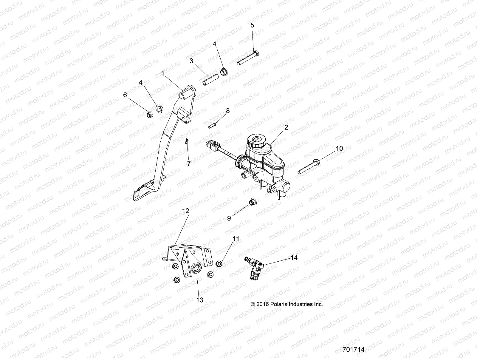 BRAKES | BRAKES, PEDAL AND MASTER CYLINDER - R17RME57F1/S57C1/F1/CK/E1/EK/T57C1/E1/A57F1 (701714)