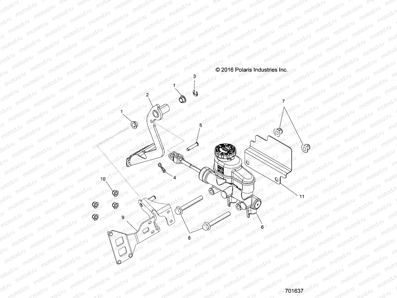 BRAKES | BRAKES, PEDAL and MASTER CYLINDER - R17RTE87FU/E87F1/S87FU/S87F1 (701637)