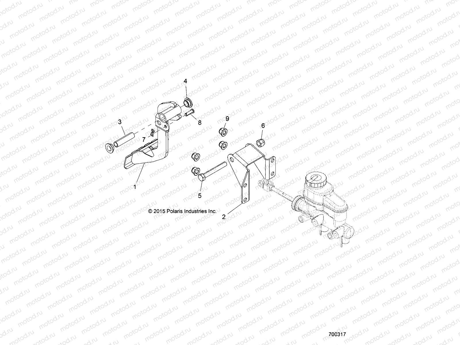BRAKES | BRAKES, PEDAL AND MASTER CYLINDER - R18RNA57B1/B9/EBV (700317)