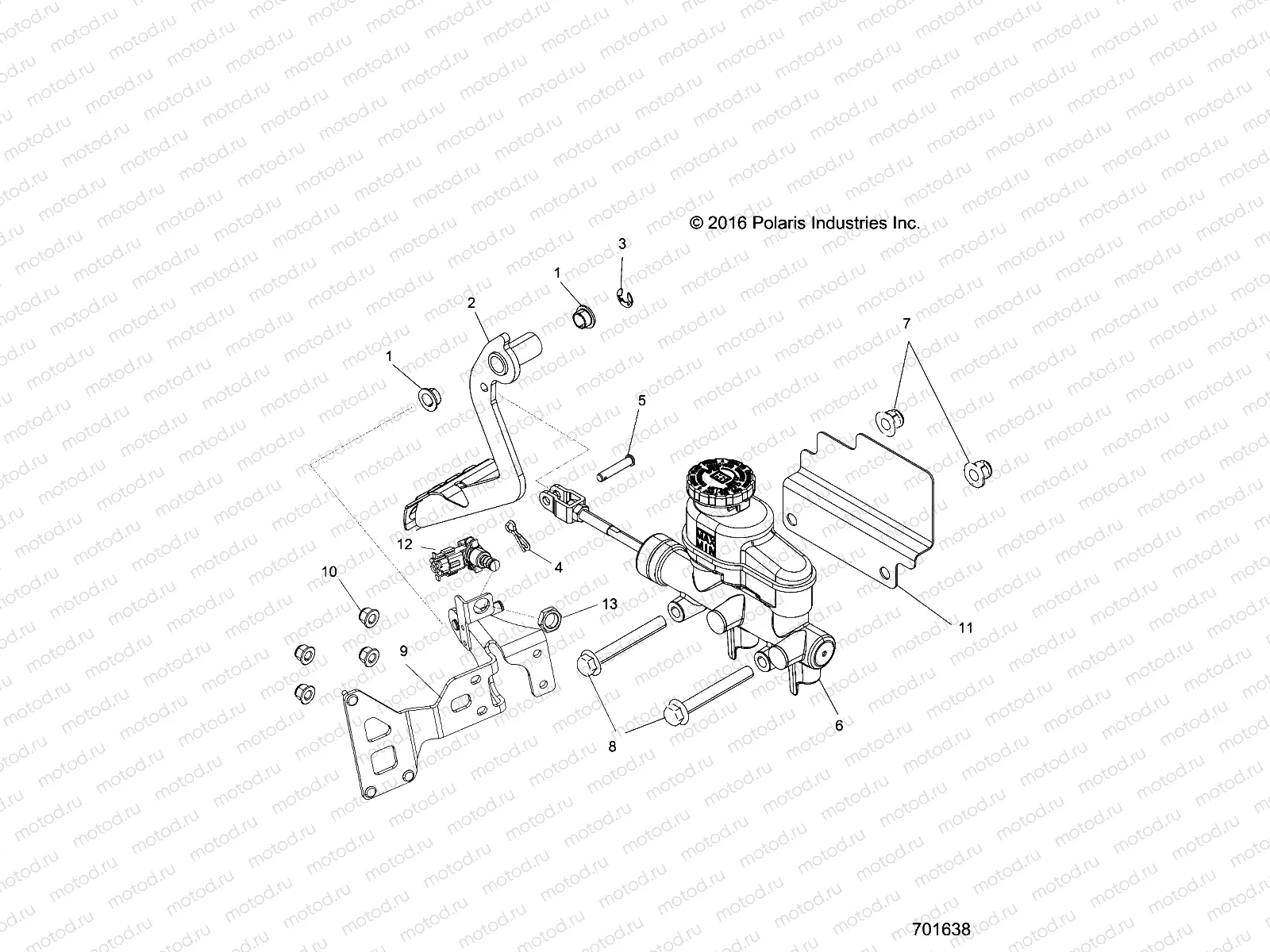 BRAKES | BRAKES, PEDAL and MASTER CYLINDER - R18RTS87C1 (701638)