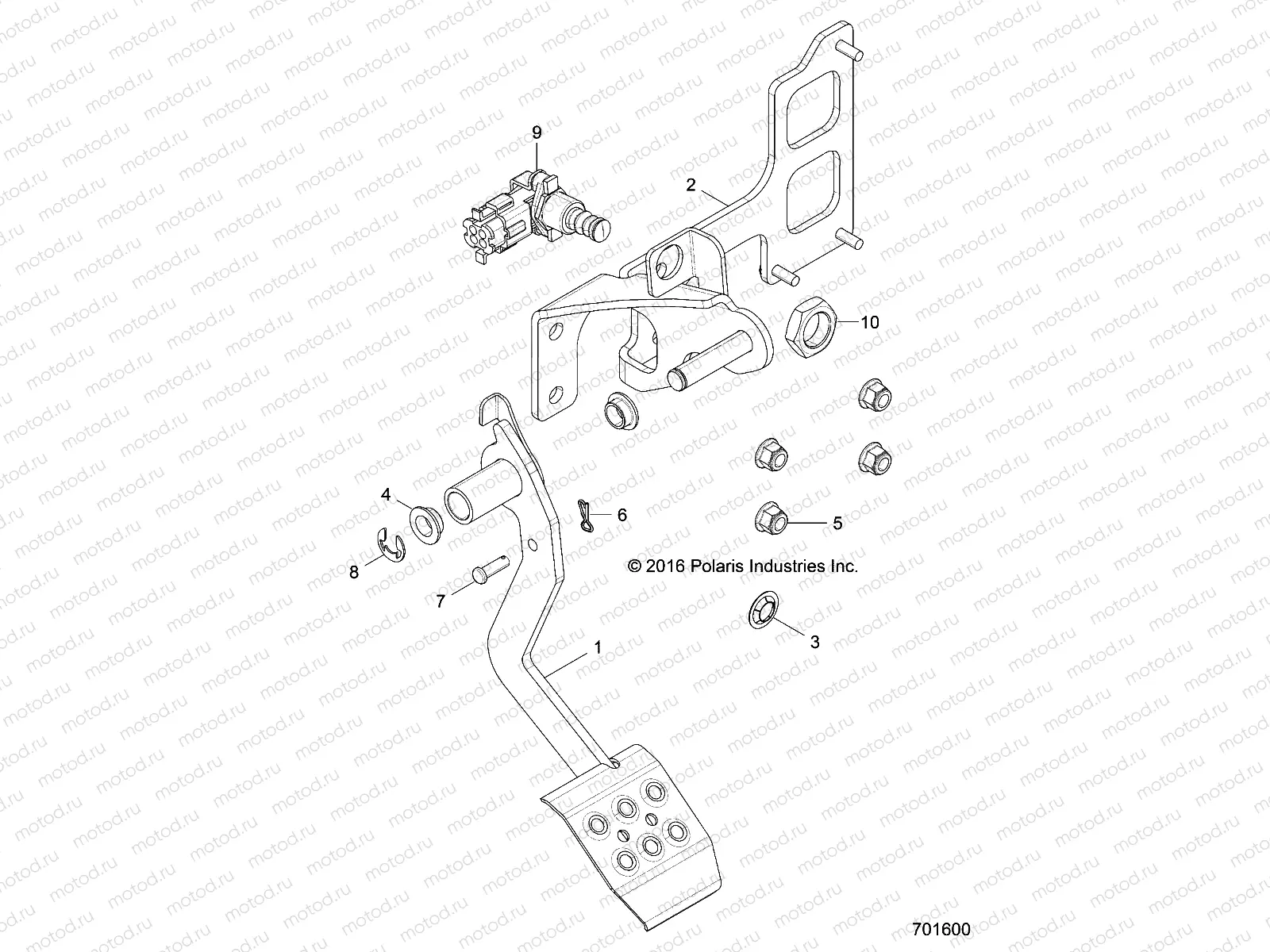 BRAKES | BRAKES, PEDAL AND MASTER CYLINDER - Z19VDS99CK (701600)