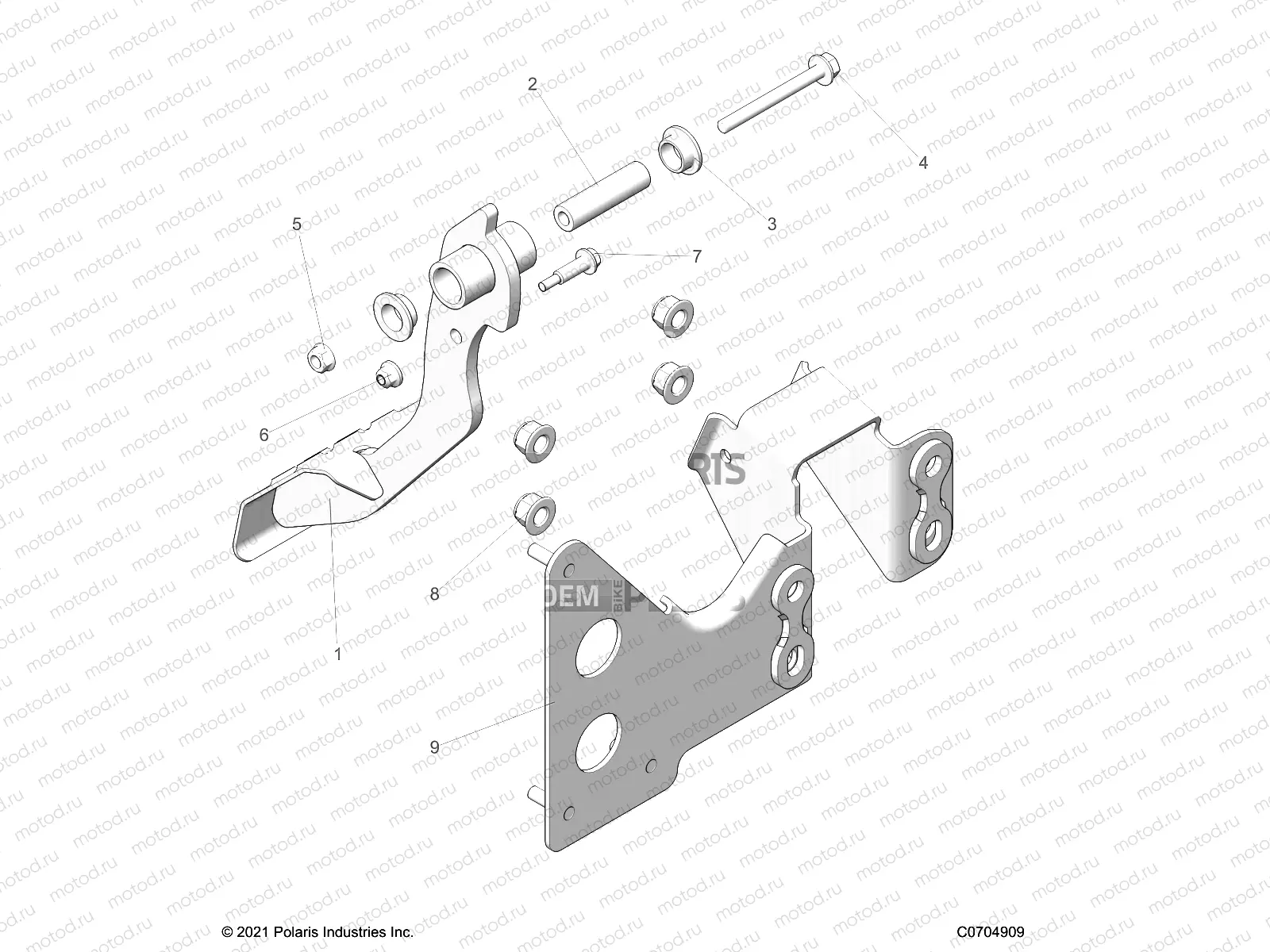 BRAKES | BRAKES, PEDAL - D22M2A57B4/G57B4 (C0704909)
