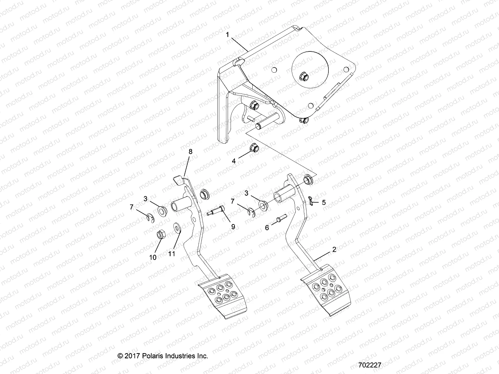BRAKES | BRAKES, PEDAL - R19RGE99F2/FF/SC2/SFF/PCF/PFF (702227)