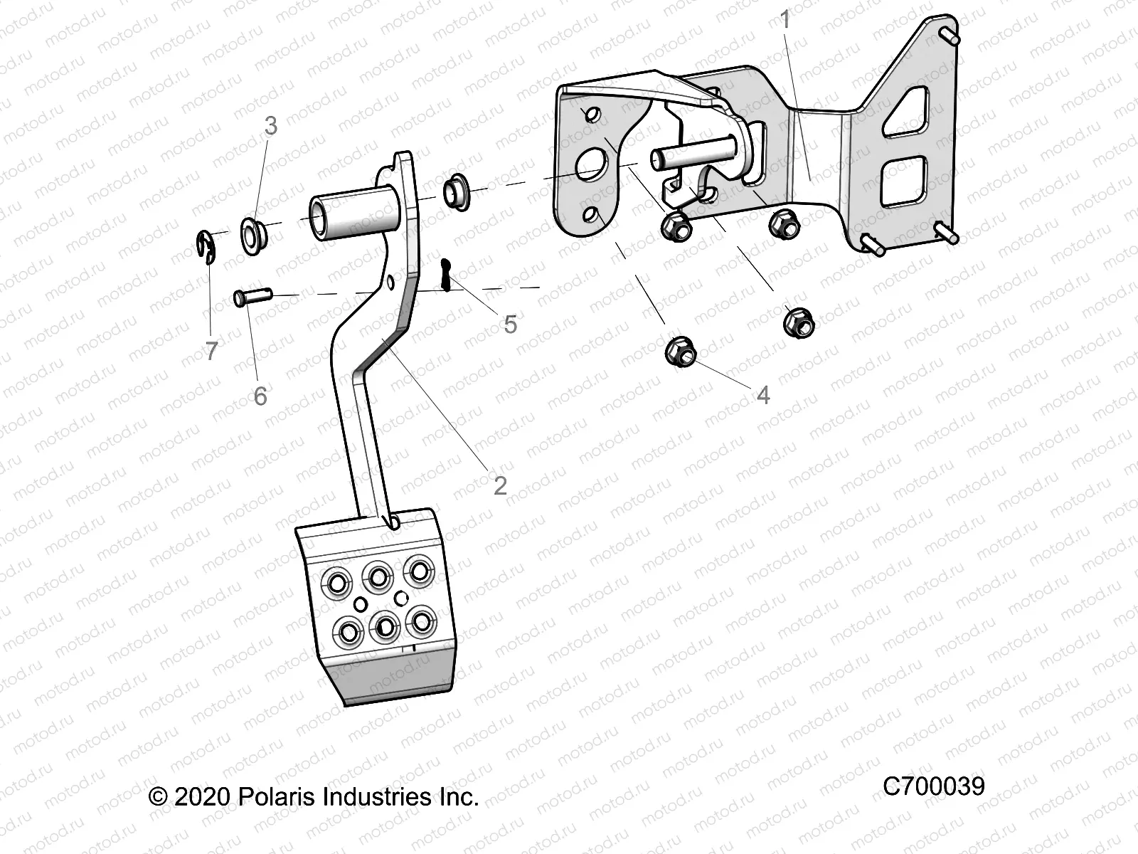 BRAKES | BRAKES, PEDAL - R20RSY99A9/AA/AP/AX/B9/BA/BP/BX (C700039)