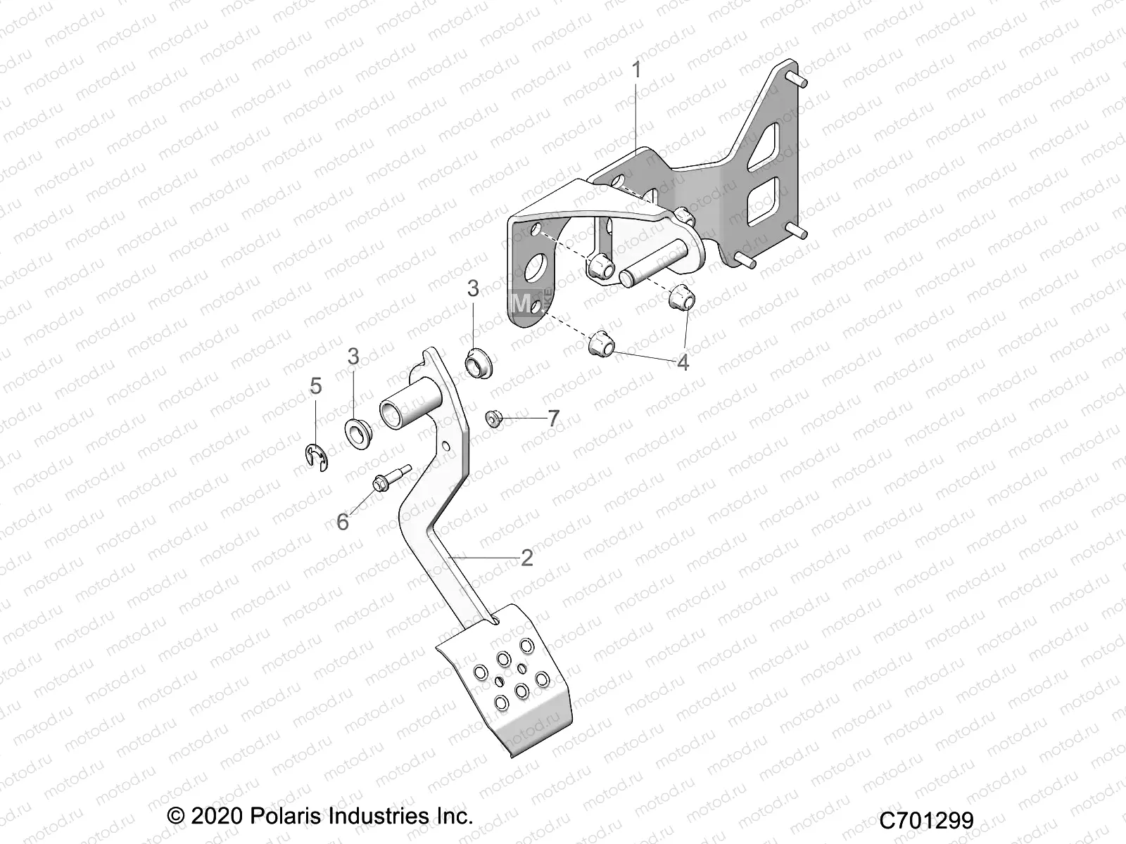BRAKES | BRAKES, PEDAL - R21RRE99FP/F9 (C701299)