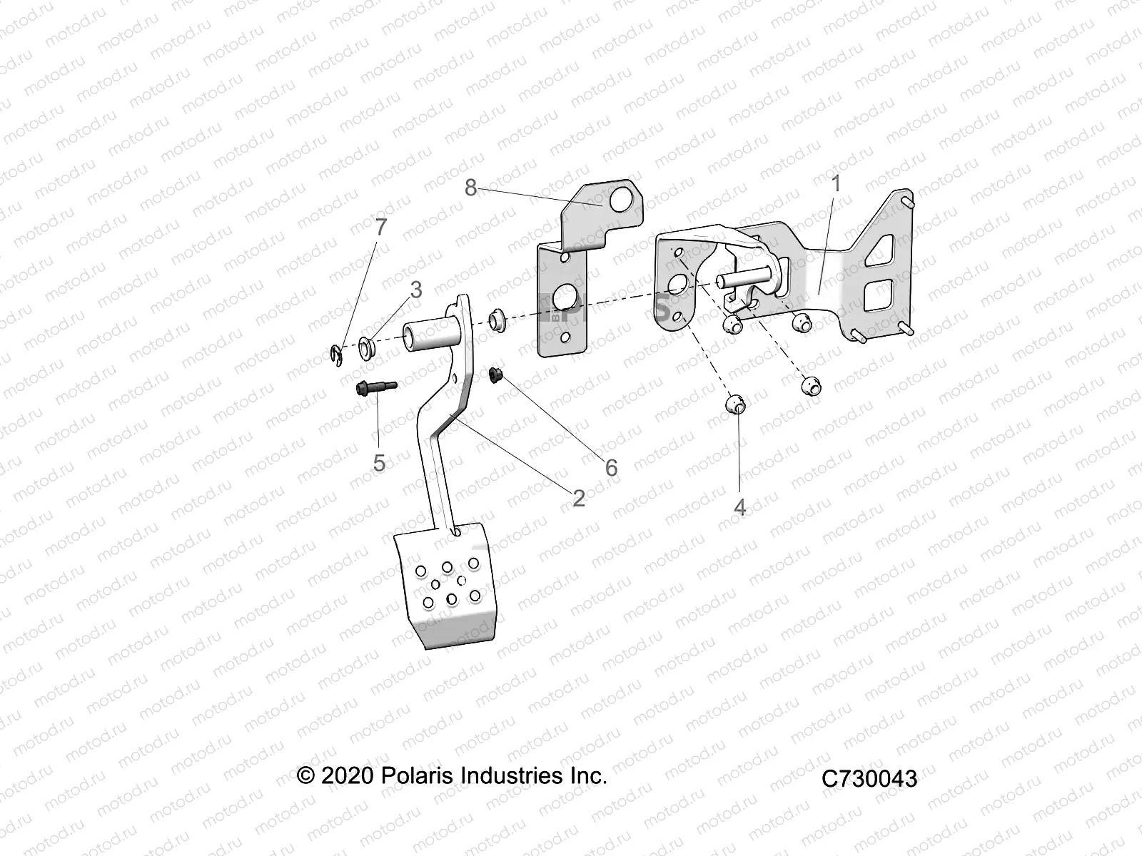 BRAKES | BRAKES, PEDAL - R21RRE99JA (C730043)