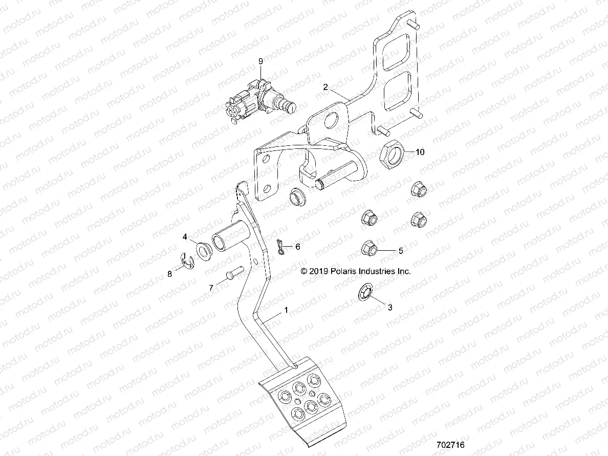 BRAKES | BRAKES, PEDAL, TRACTOR - Z20NAS99CC (702716)