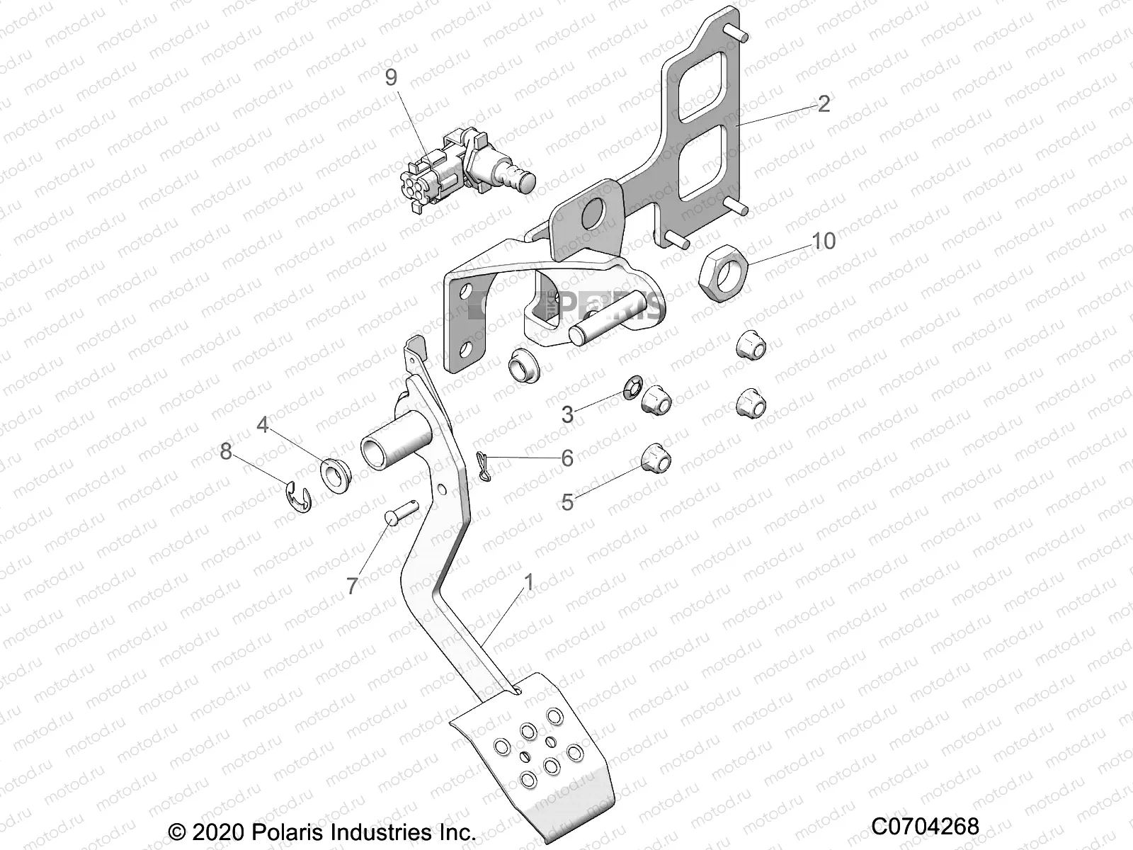 BRAKES | BRAKES, PEDAL, TRACTOR - Z21NAS99CG (C0704268)