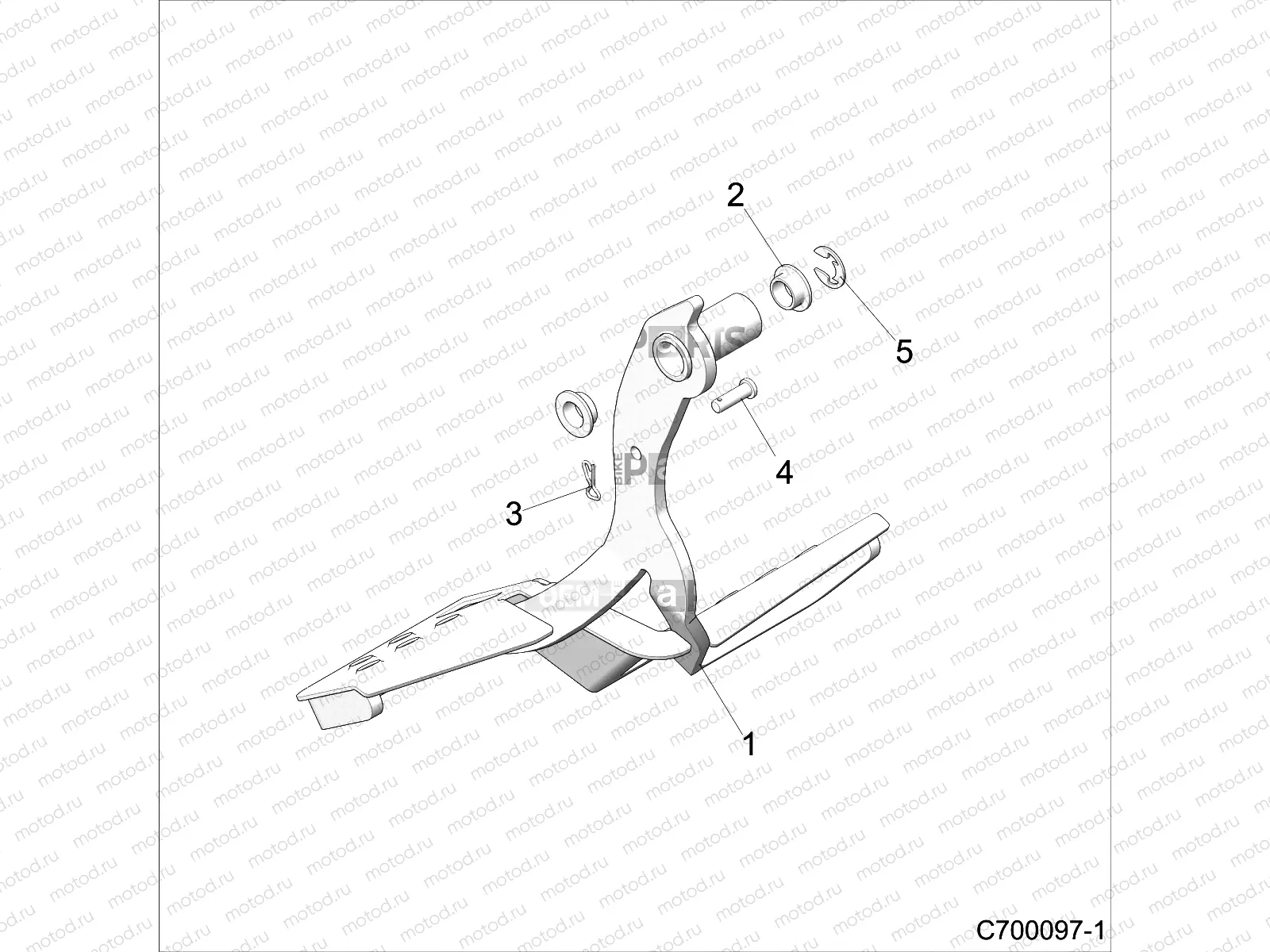 BRAKES | BRAKES, PEDAL - Z20S1E99AG/AK/BG/BK (C700097-1)