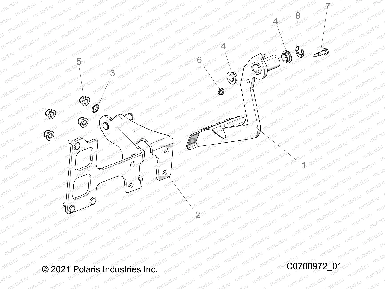 BRAKES | BRAKES, PEDAL - Z22N4E99NK (C0700972_01)