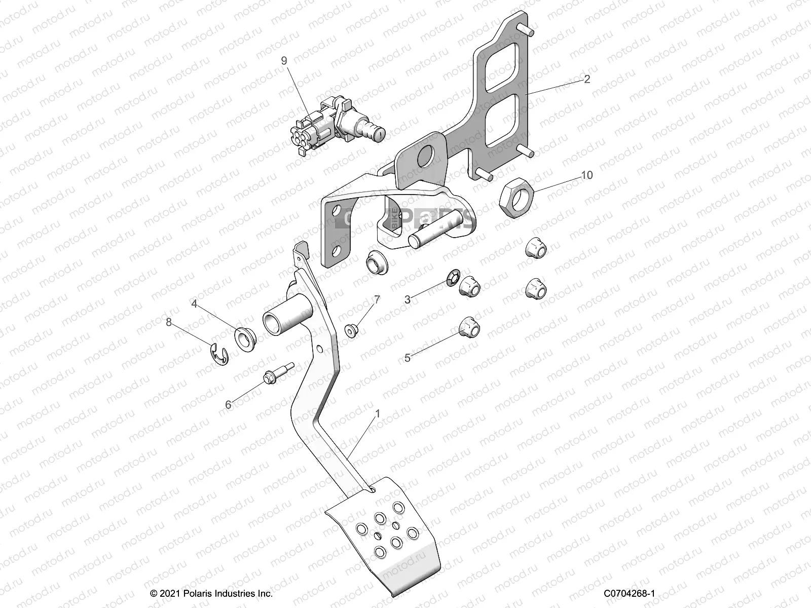 BRAKES | BRAKES, PEDAL - Z22NAS99CK/FK (C0704268)