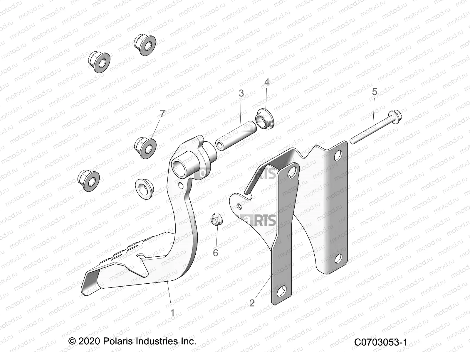 BRAKES | BRAKES, PEDAL/MOUNT/MASTER CYL - Z23RMD2KAK/AJ/BK/BJ (C0703053-1)
