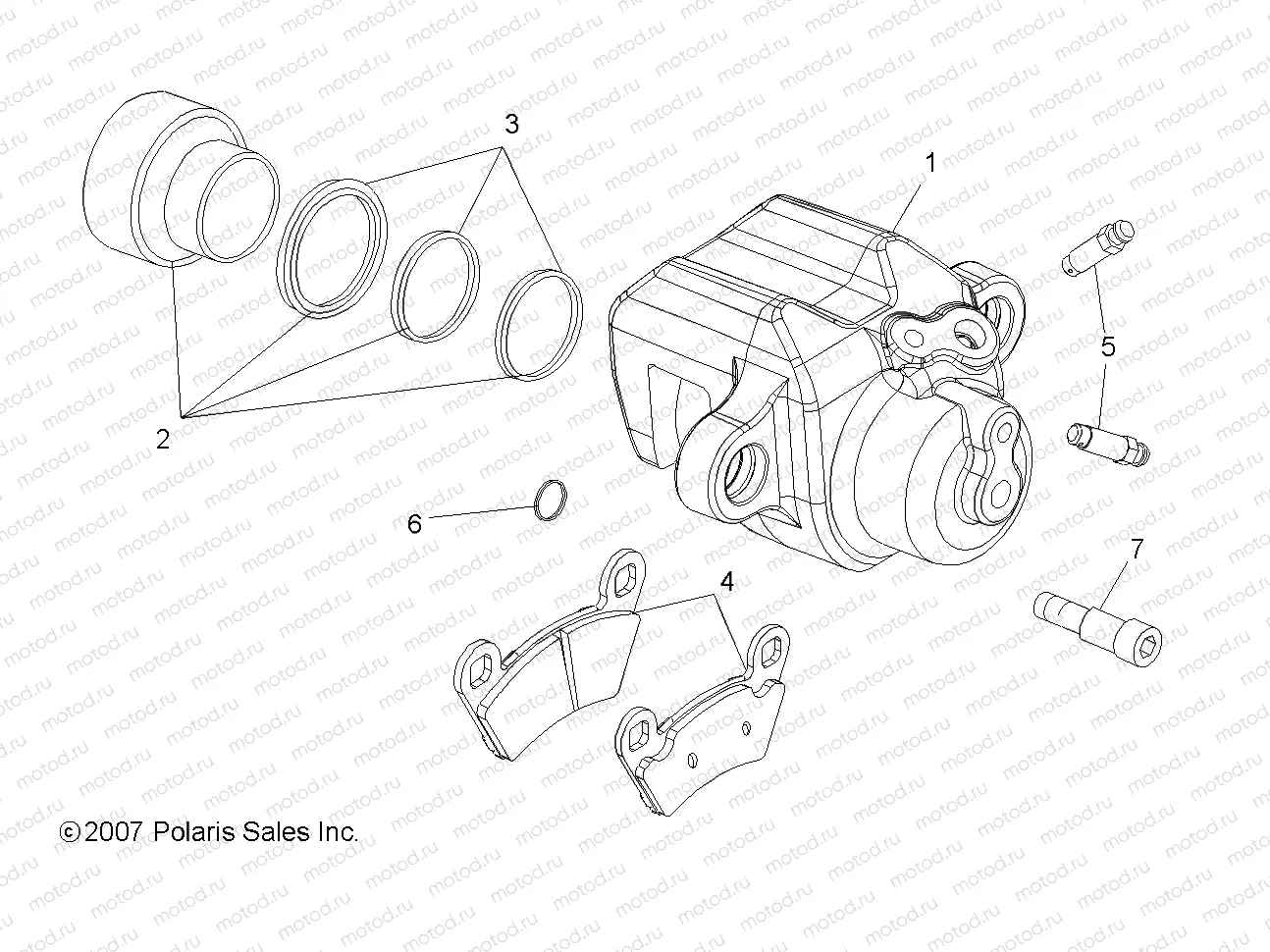 BRAKES | BRAKES, REAR CALIPER - A08CL50AA (49ATVCALIPERRR086X6)