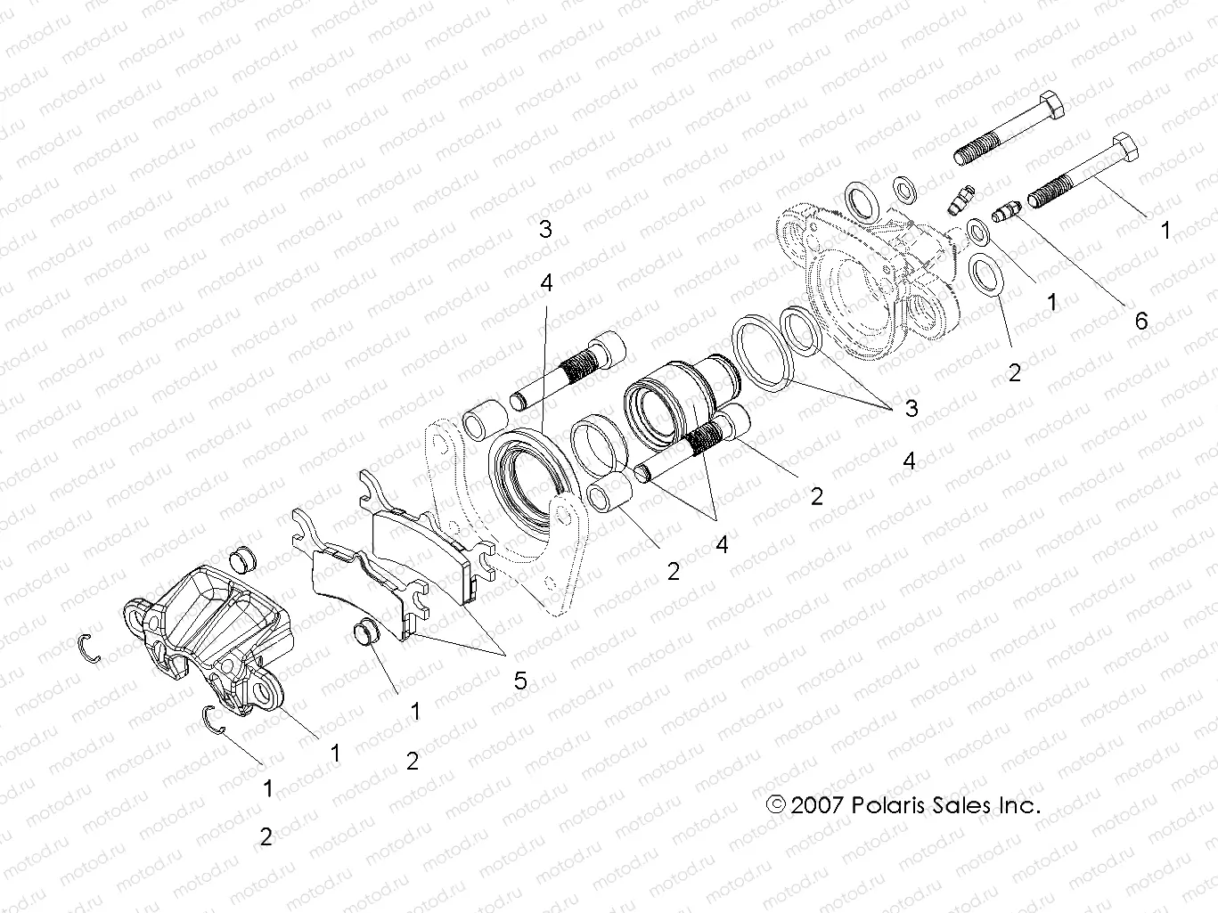BRAKES | BRAKES, REAR CALIPER - A10NG50AA (49ATVCALIPER08SCRAM)