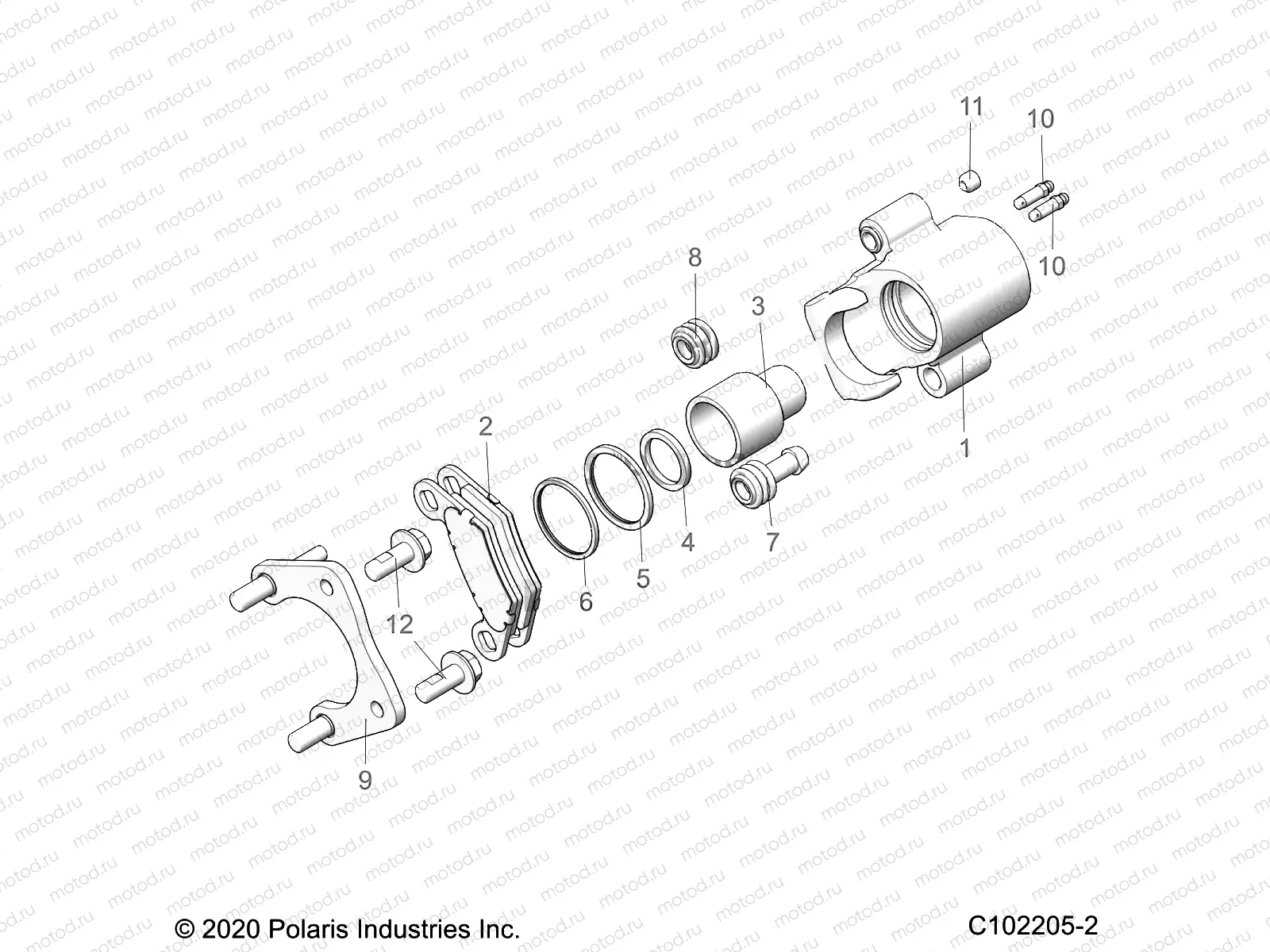 BRAKES | BRAKES, REAR CALIPER - A21SLE95FG/S95CG/S95FG (C102205)