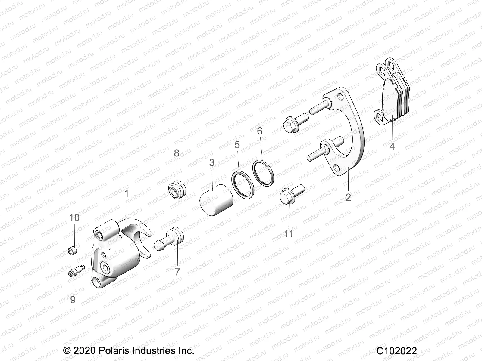 BRAKES | BRAKES, REAR CALIPER - A21SXE95AG/CAG (C102022)