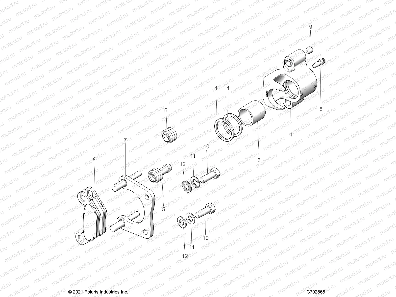 BRAKES | BRAKES, REAR CALIPER - A22SHD57A9 (C702865)