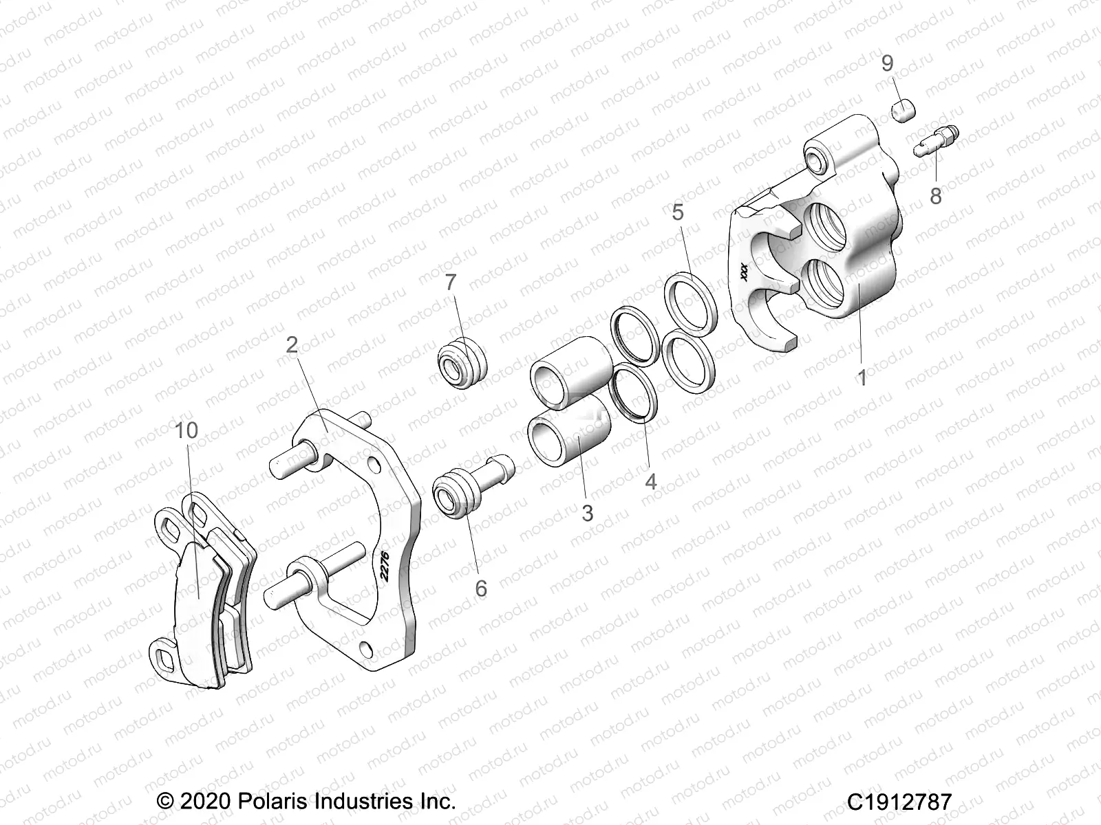 BRAKES | BRAKES, REAR CALIPER - G22GAJ99AP/BP (C1912787)