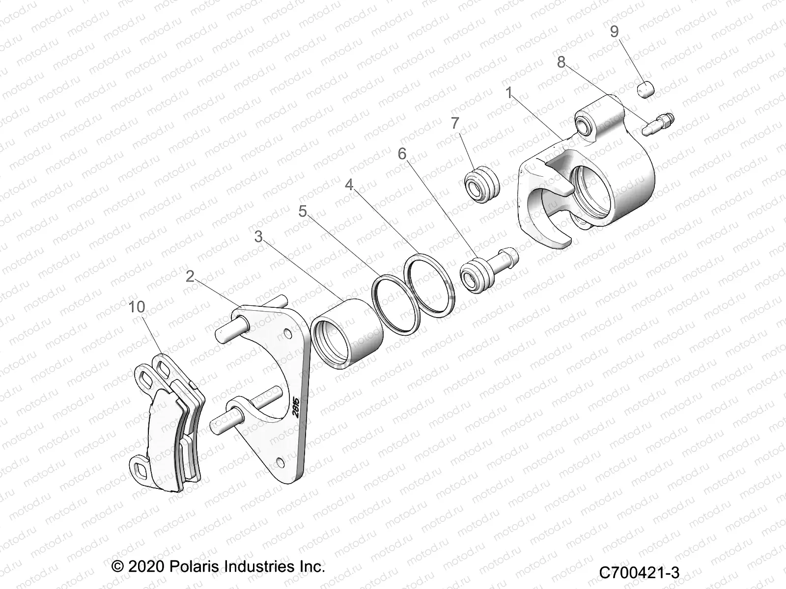 BRAKES | BRAKES, REAR CALIPER - G23GXK99A/99B (C700421-3)