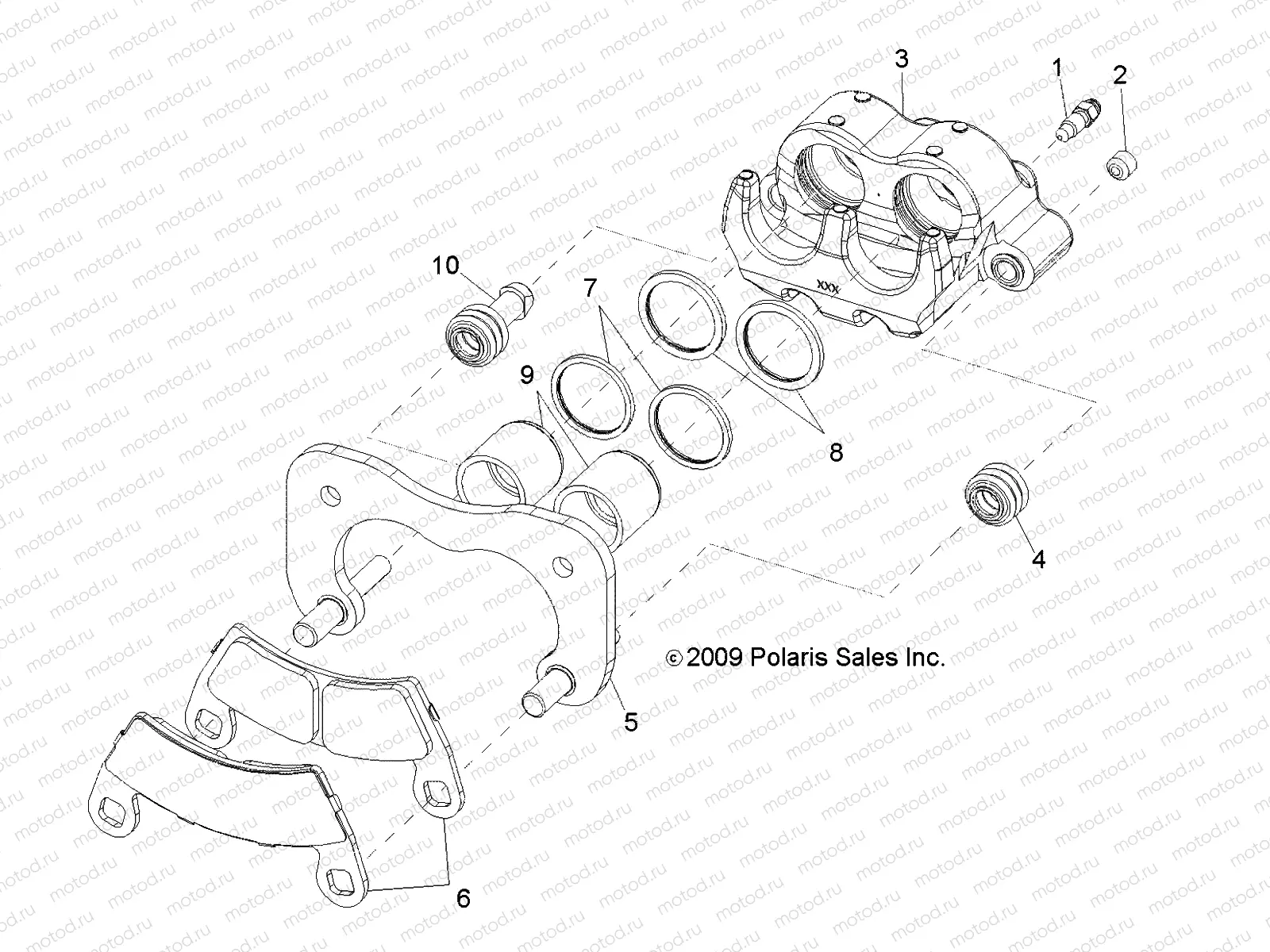 BRAKES | BRAKES, REAR CALIPER - R10HR76AG/AR (49RGRCALIPERRR106X6)