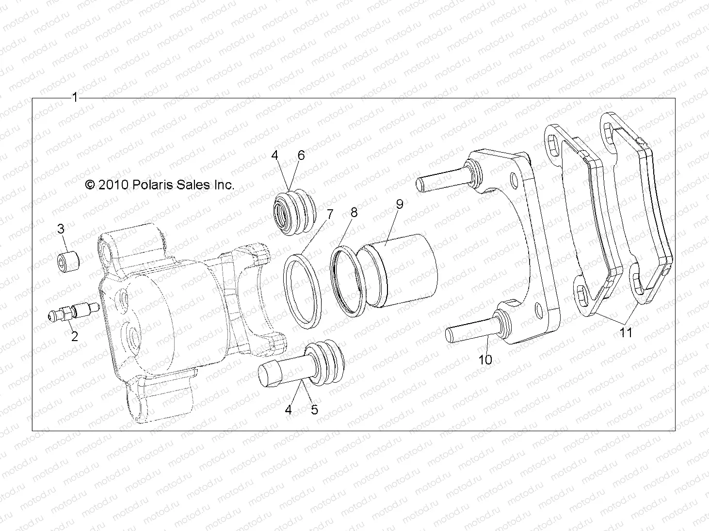 BRAKES | BRAKES, REAR CALIPER - R11RH50AG/AH/AR (49RGRCALIPERRR11500EFI)
