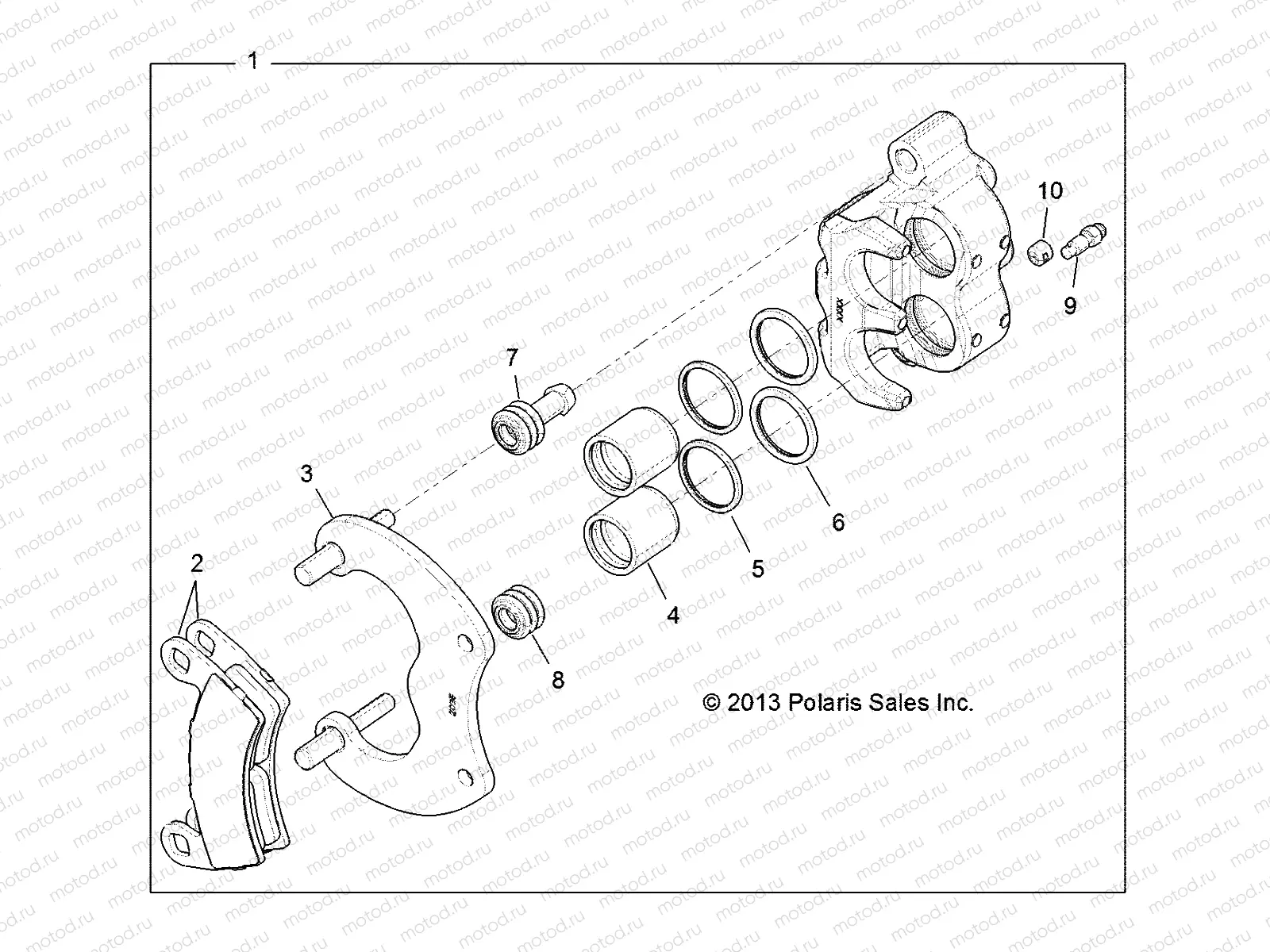 BRAKES | BRAKES, REAR CALIPER - R14WH88A/9EA ALL OPTIONS (49RGRCALIPERRR14CREW)