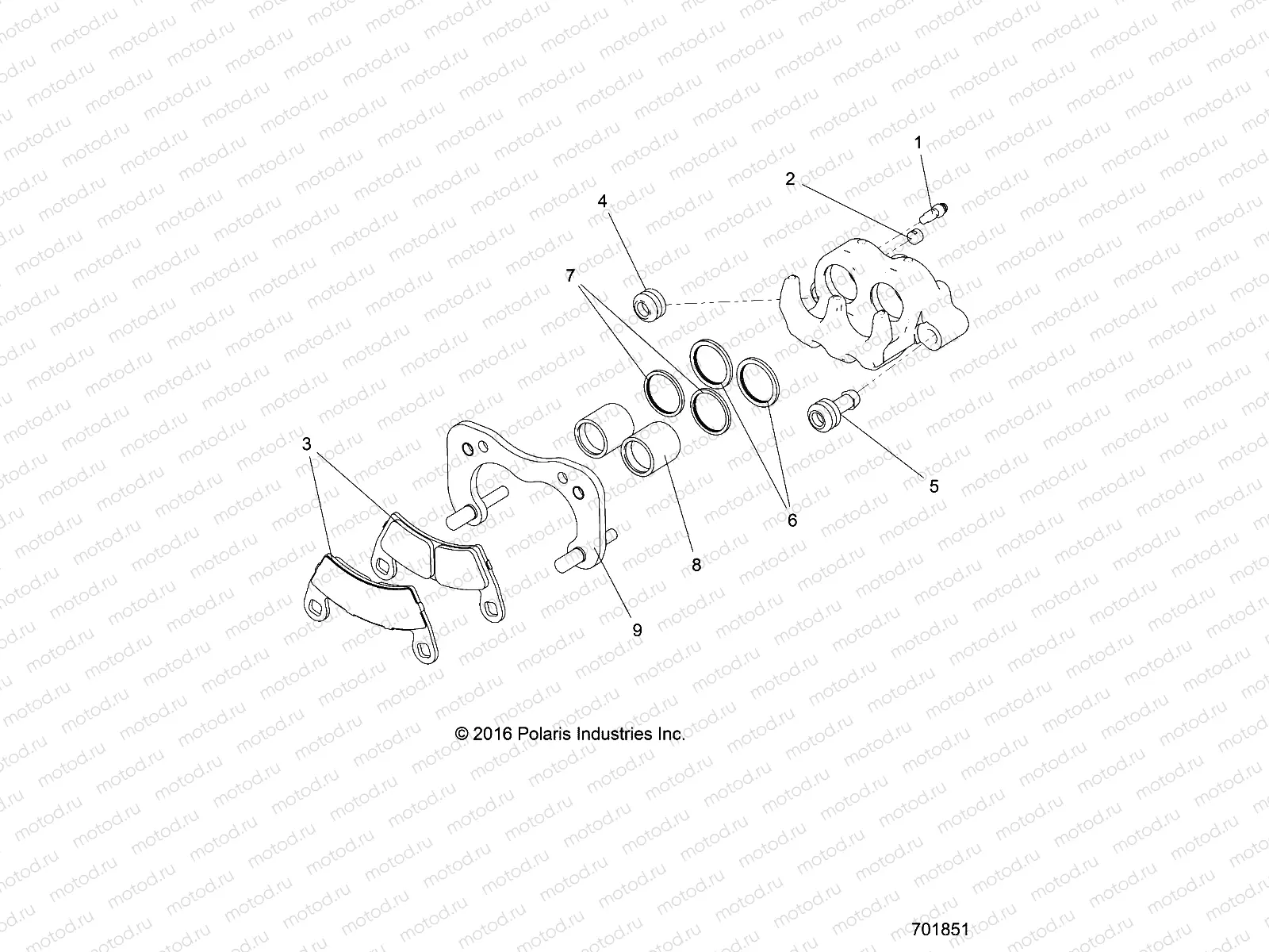 BRAKES | BRAKES, REAR CALIPER - R18RVAD1N1 (701851)