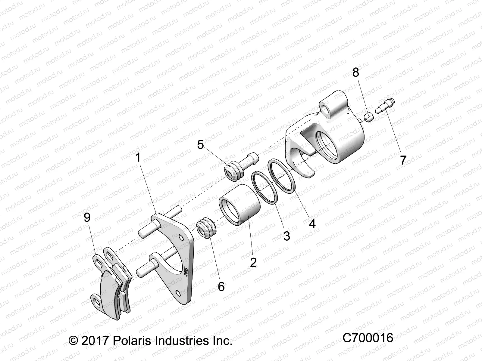 BRAKES | BRAKES, REAR CALIPER - R20RRB99A/B C700016)