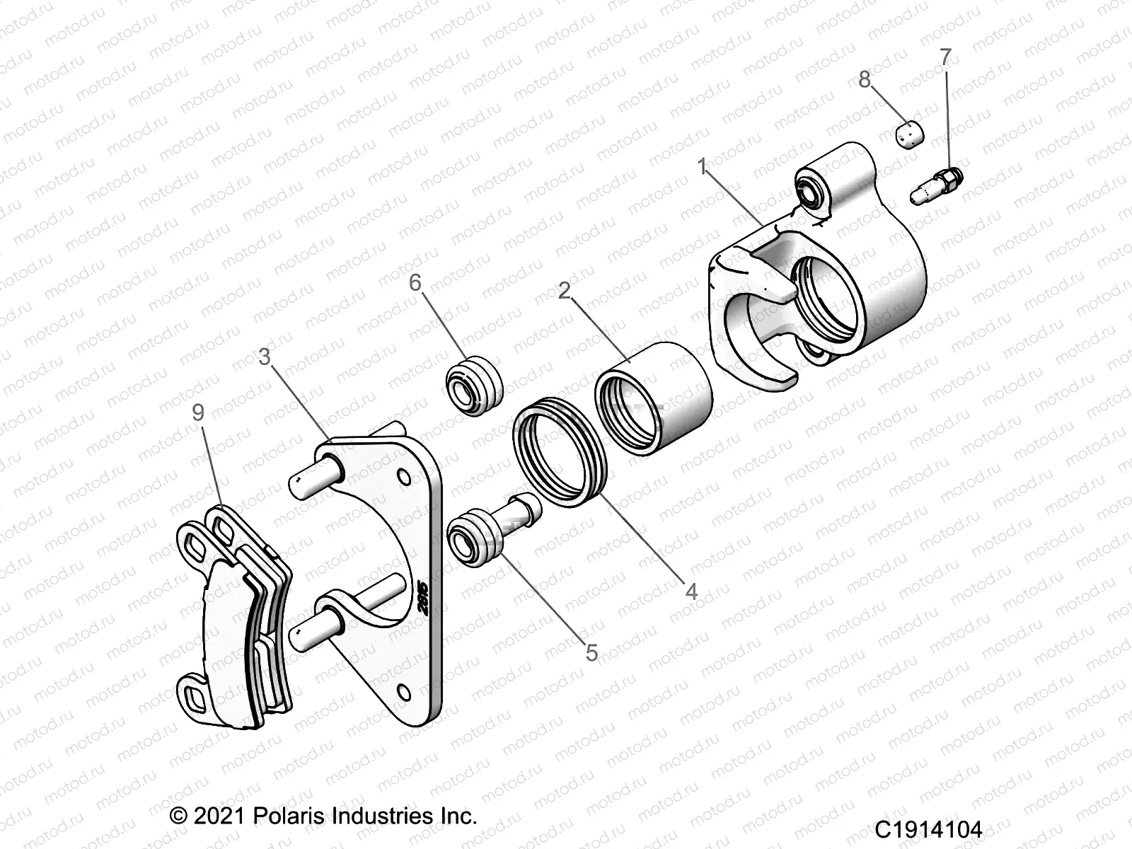 BRAKES | BRAKES, REAR CALIPER - R22RRED4JA (C1914104)