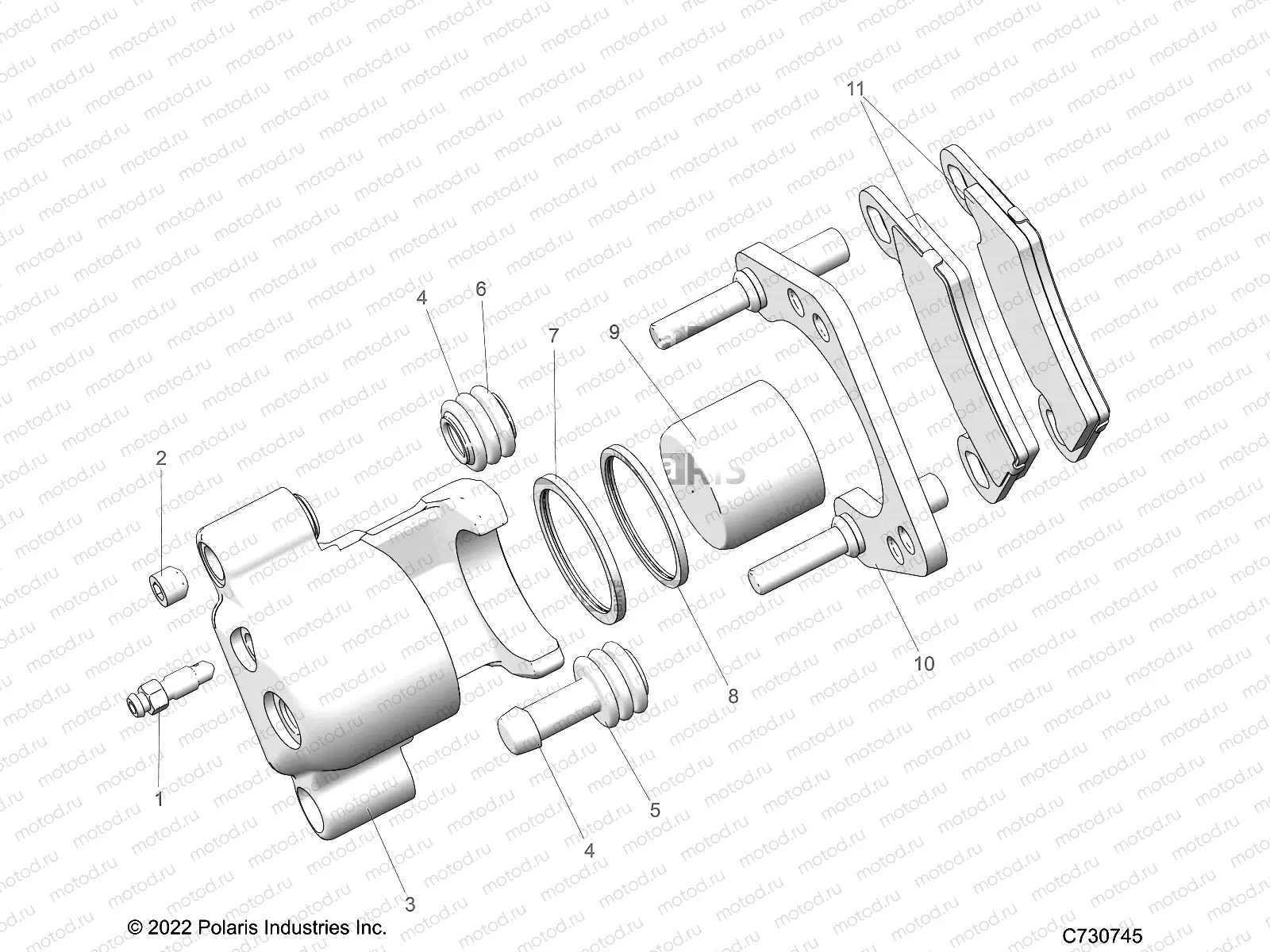 BRAKES | BRAKES, REAR CALIPER - R23CCA57A1/A7 (C730745)