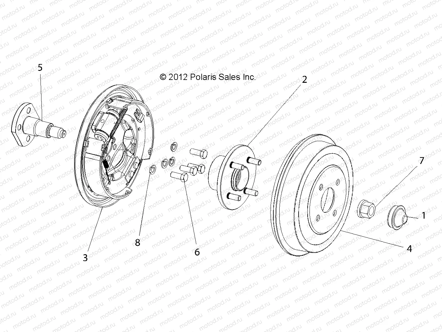 BRAKES | BRAKES, REAR DRUM, E6/ELXD - L13G6A/L13G6S/L13G2D (49GEMWHEELS13ENDRR)