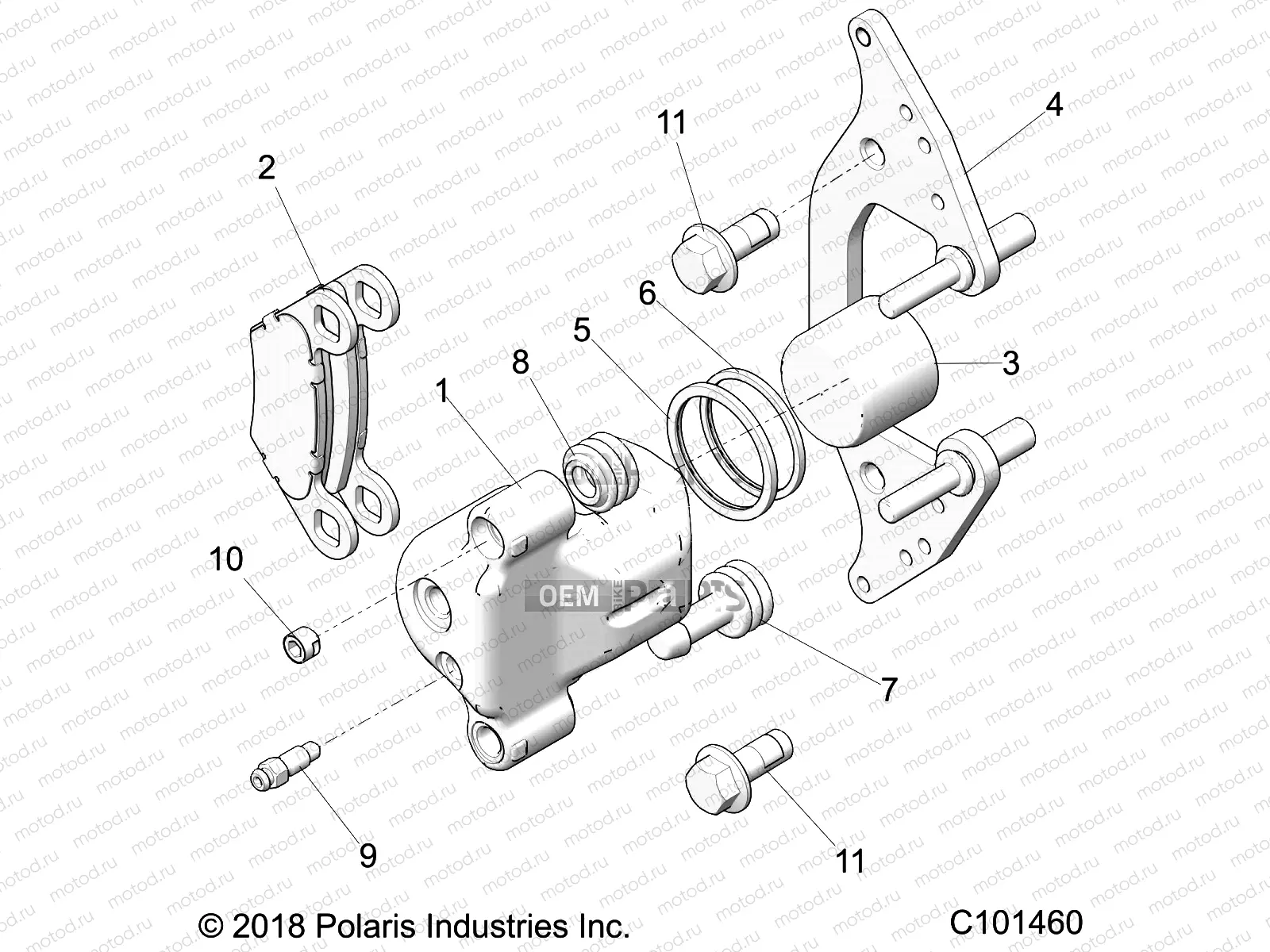 BRAKES | BRAKES, SINGLE BORE CALIPER - A20SLZ95AE (C101460)