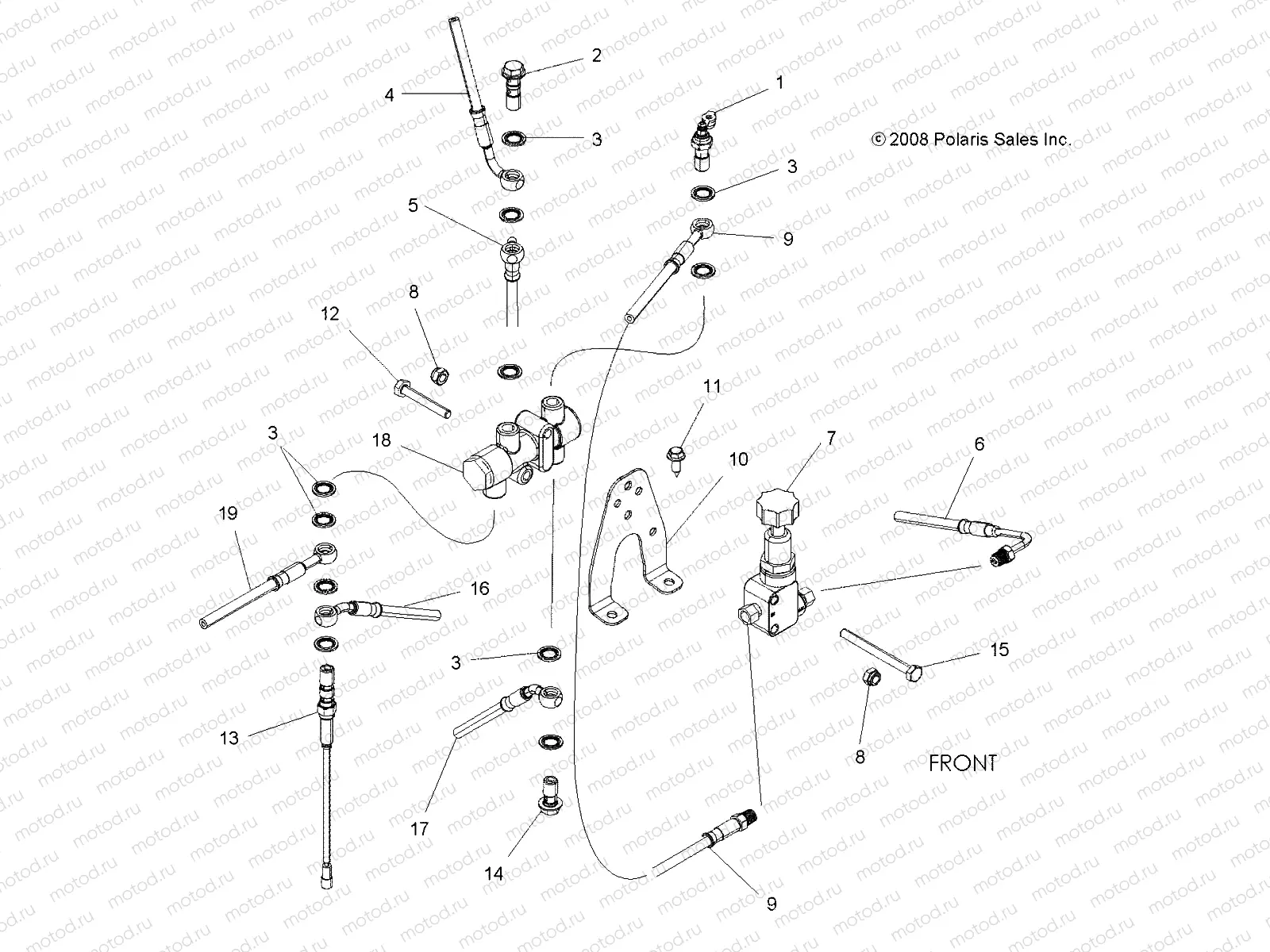 BRAKES | BRAKES, VALVE SYSTEM - A12DN8EFW (49ATVBRAKEVALVE09SPXP850I)