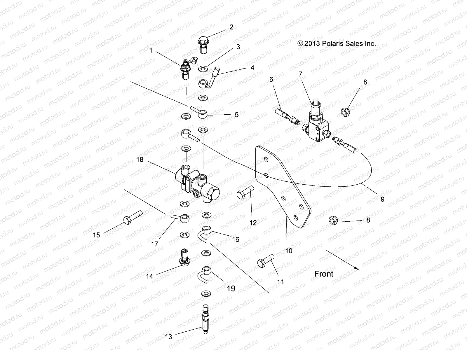 BRAKES | BRAKES, VALVE SYSTEM - A14DH57FJ (49ATVBRAKEVALVE14SP570F)
