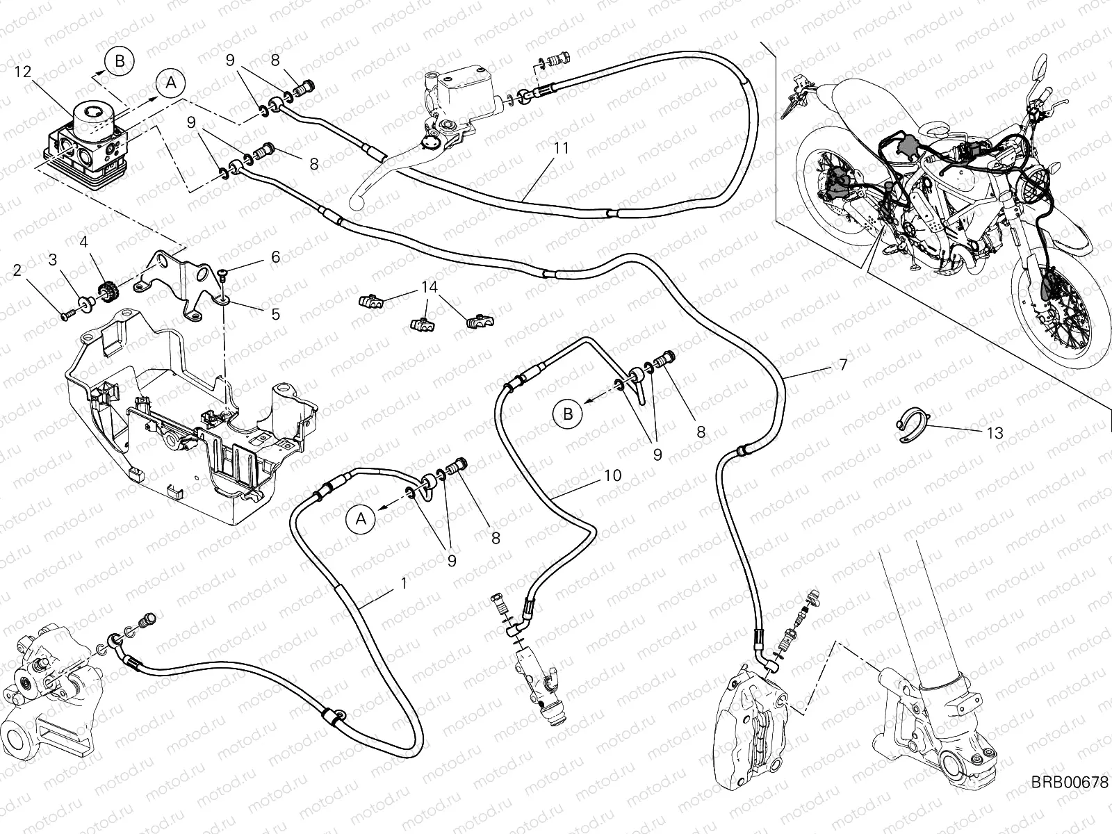 BRAKING SYSTEM ABS [MOD:SCR800DS]