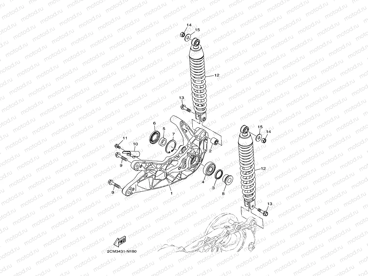 BRAS ARRIERE & SUSPENSION