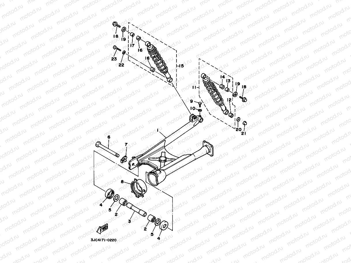 BRAZO TRASERO & SUSPENSION