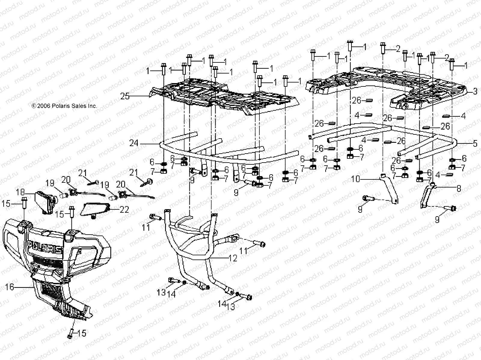 BUMPER - A07FA09AA/AB (49ATVBUMPER07SPRT90) | BUMPER - A07FA09AA/AB (49ATVBUMPER07SPRT90)
