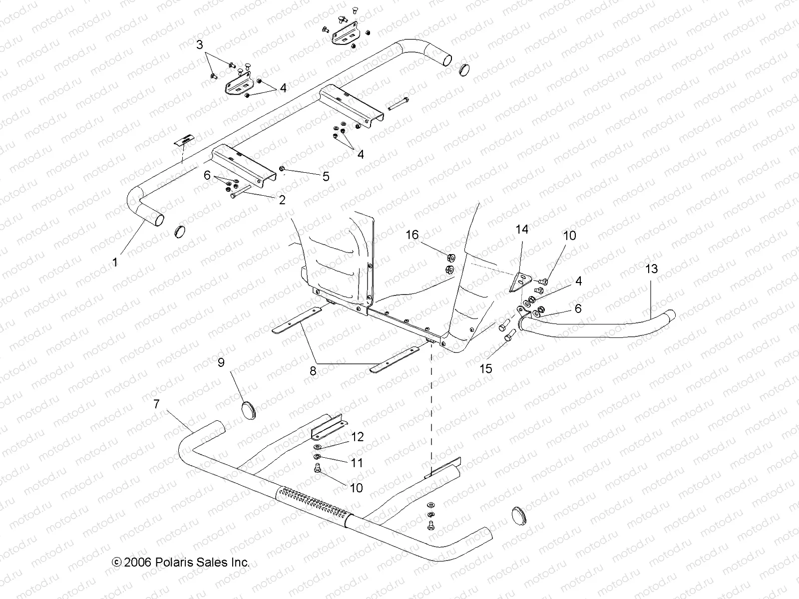BUMPER and NERF BAR - R07RH68AD/AG/AH/AK/AL/AO/AP/AW (49RGRNERFBAR077004X4) | BUMPER and NERF BAR - R07RH68AD/AG/AH/AK/AL/AO/AP/AW (49RGRNERFBAR077004X4)