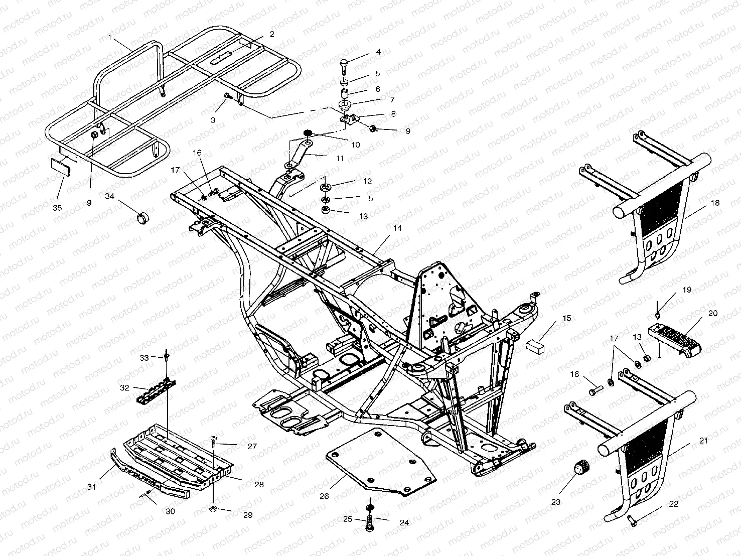 BUMPER and RACK MOUNTING - A01AA32AA (4963816381A005) | BUMPER and RACK MOUNTING - A01AA32AA (4963816381A005)