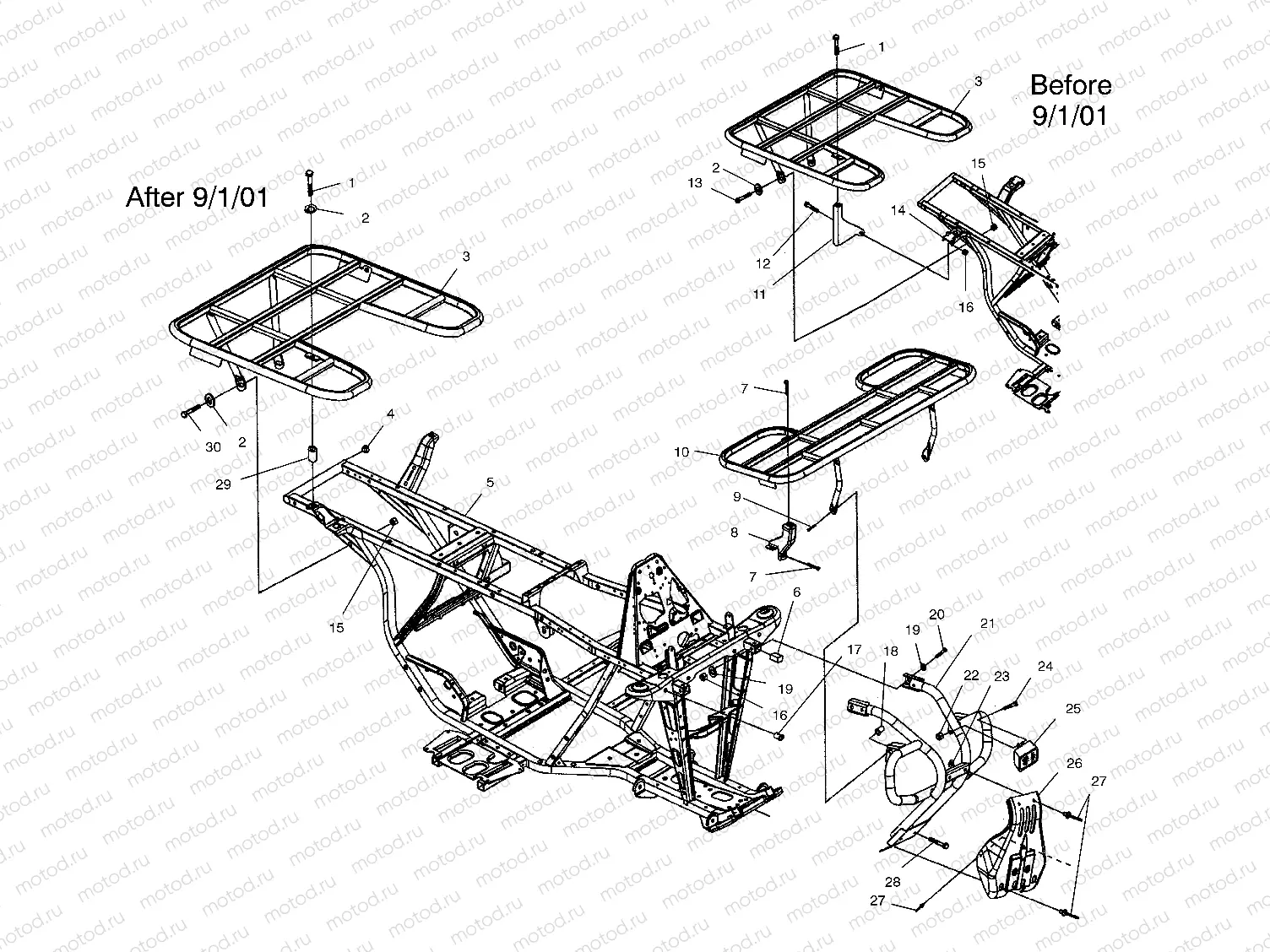 BUMPER and RACK MOUNTING - A02CG25CA (4969856985A05) | BUMPER and RACK MOUNTING - A02CG25CA (4969856985A05)